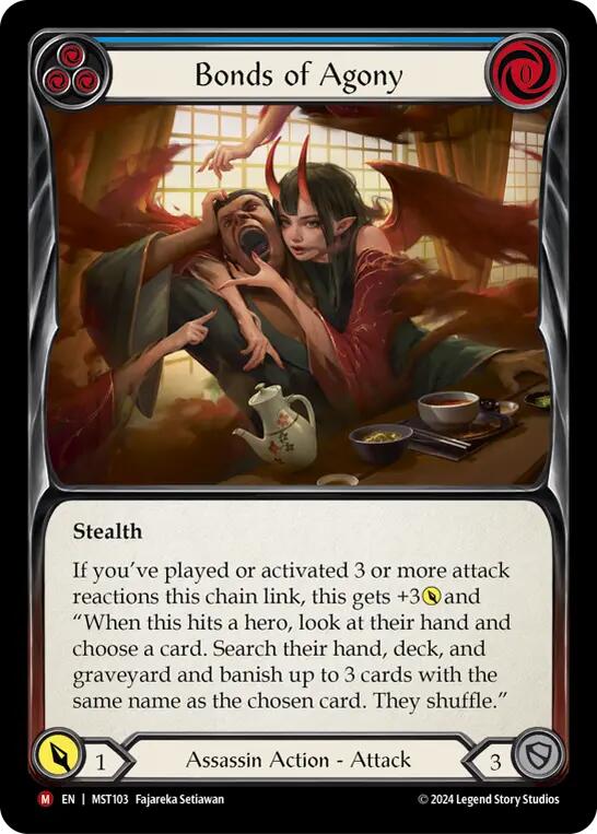Bonds of Agony [MST103] (Part the Mistveil)  Rainbow Foil | Good Games Morley