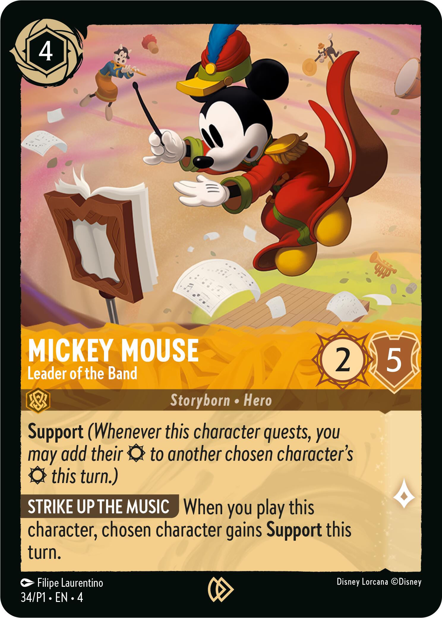 Mickey Mouse - Leader of the Band (34) [Promo Cards] | Good Games Morley
