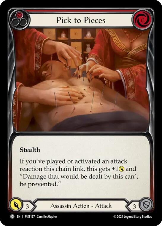 Pick to Pieces (Red) [MST127] (Part the Mistveil)  Rainbow Foil | Good Games Morley