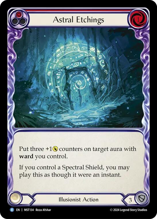 Astral Etchings (Red) [MST134] (Part the Mistveil)  Rainbow Foil | Good Games Morley