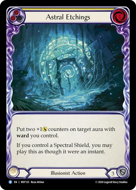 Astral Etchings (Yellow) [MST135] (Part the Mistveil) | Good Games Morley