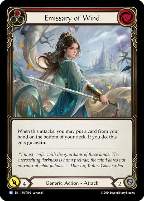Emissary of Wind [MST199] (Part the Mistveil)  Rainbow Foil | Good Games Morley