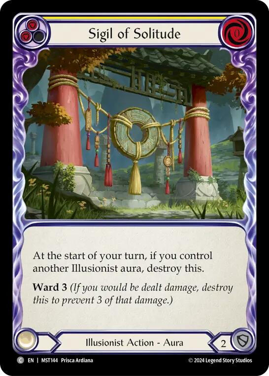 Sigil of Solitude (Yellow) [MST144] (Part the Mistveil) | Good Games Morley