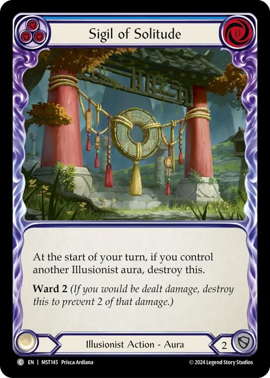 Sigil of Solitude (Blue) [MST145] (Part the Mistveil)  Rainbow Foil | Good Games Morley