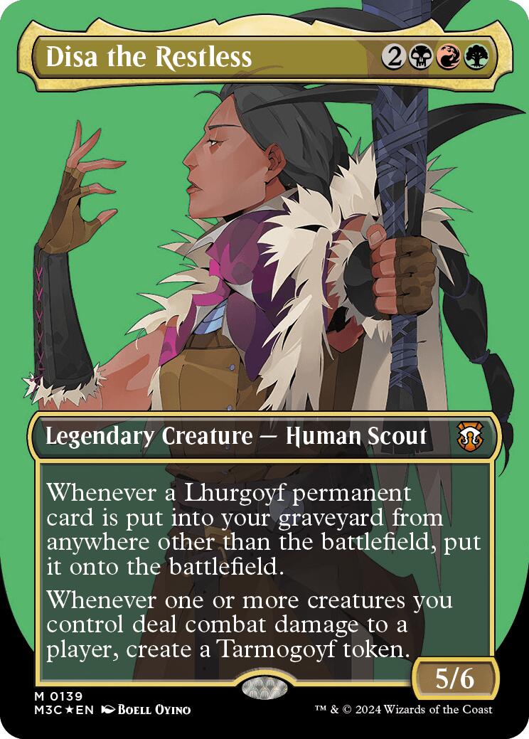 Disa the Restless (Borderless) (Ripple Foil) [Modern Horizons 3 Commander] | Good Games Morley