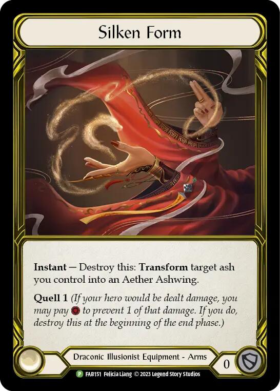 Silken Form (Golden) [FAB151] (Promo)  Cold Foil | Good Games Morley