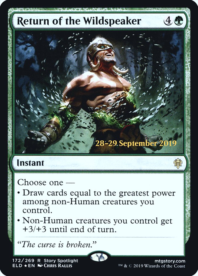 Return of the Wildspeaker [Throne of Eldraine Prerelease Promos] | Good Games Morley