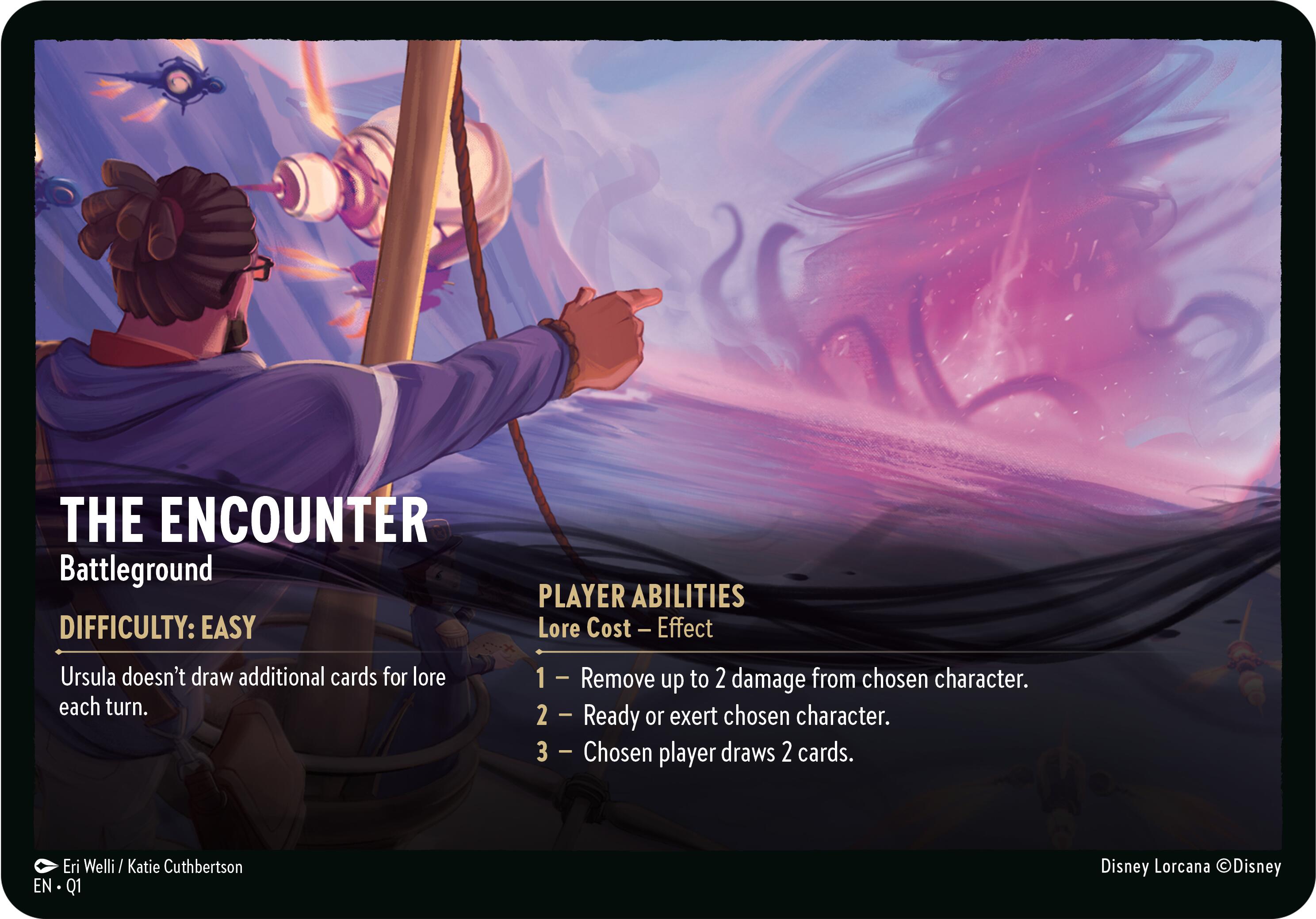 The Encounter // A Dark Realm - Battleground (Oversized) [Illumineer's Quest: Deep Trouble] | Good Games Morley