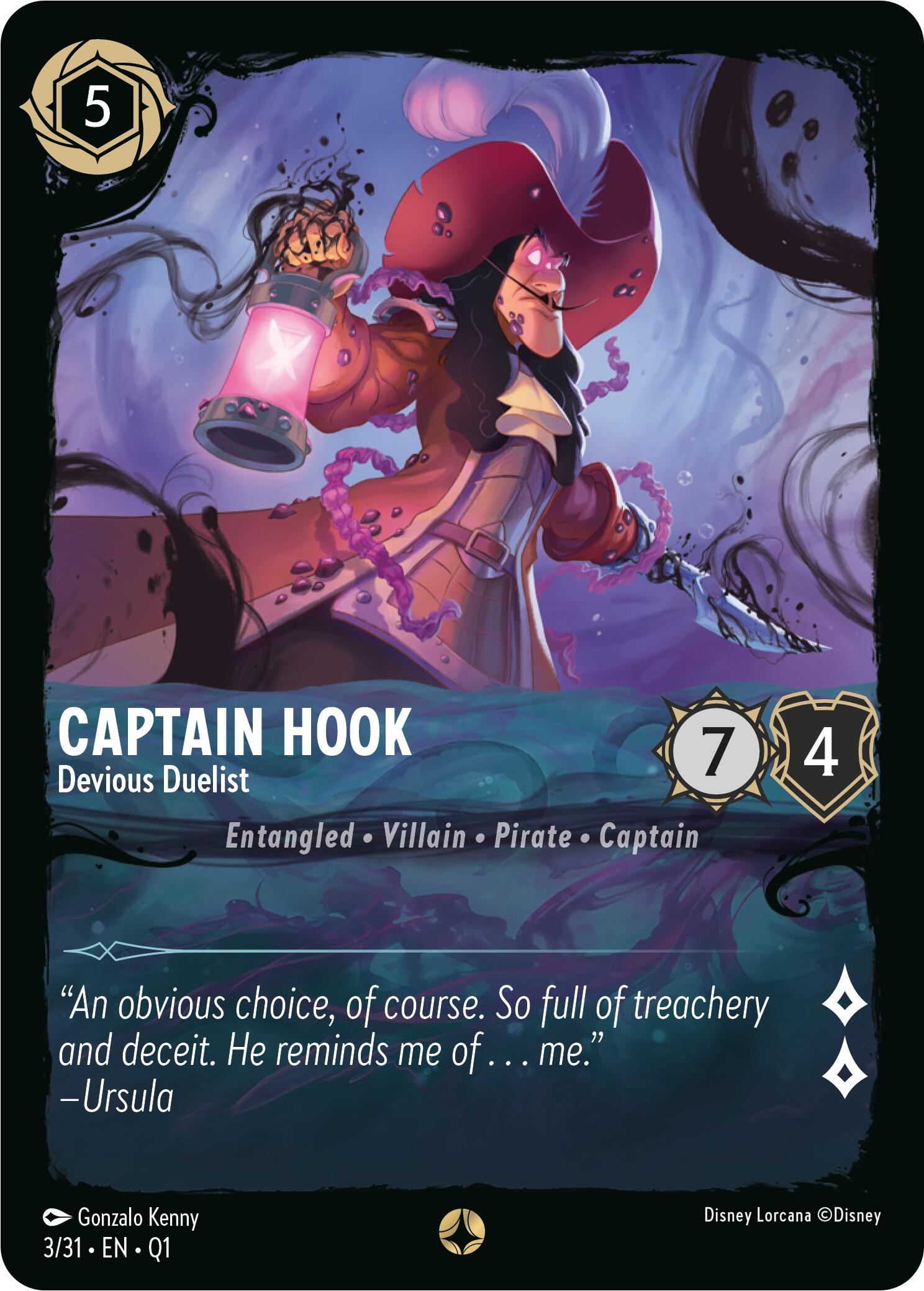 Captain Hook - Devious Duelist (3/31) [Illumineer's Quest: Deep Trouble] | Good Games Morley