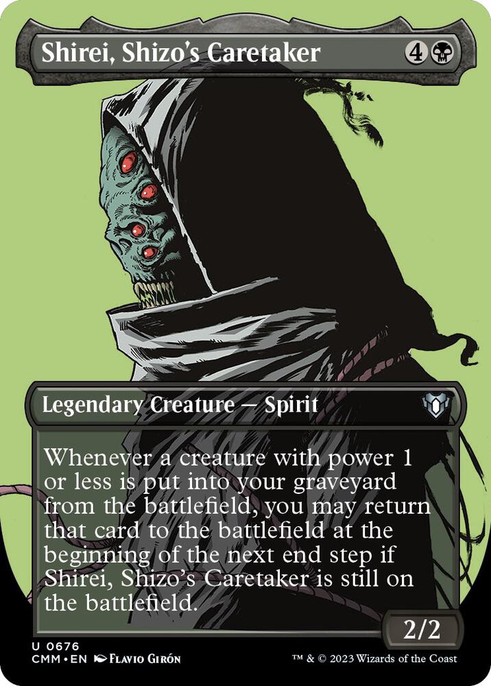 Shirei, Shizo's Caretaker 676/451 (Commander Masters)  - Borderless | Good Games Morley