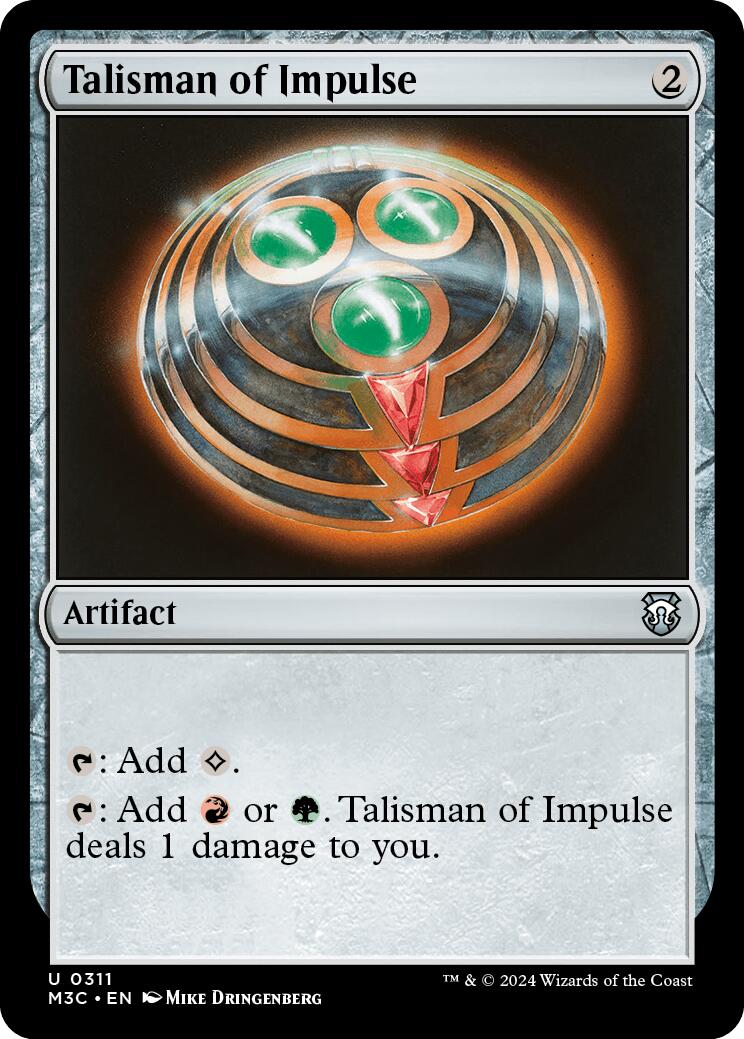 Talisman of Impulse [Modern Horizons 3 Commander] | Good Games Morley