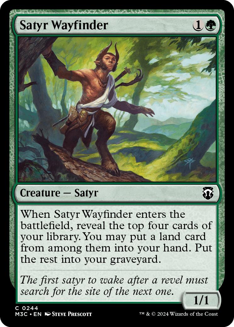 Satyr Wayfinder [Modern Horizons 3 Commander] | Good Games Morley