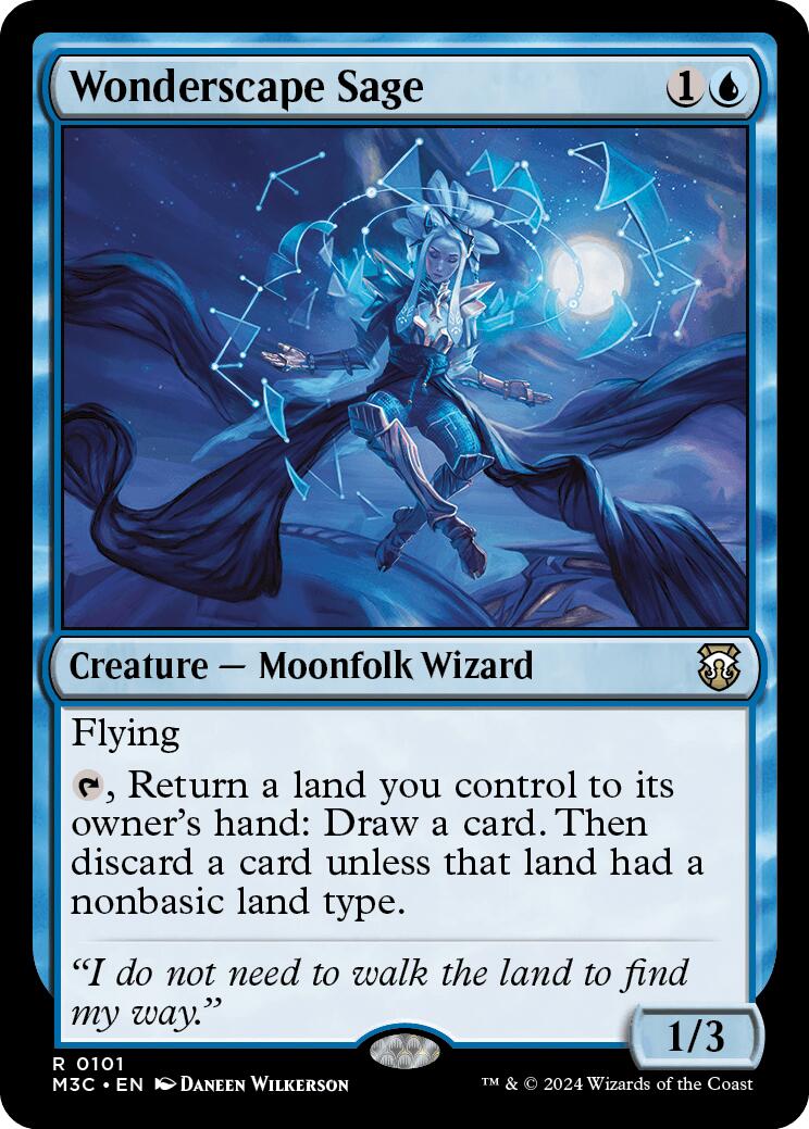 Wonderscape Sage [Modern Horizons 3 Commander] | Good Games Morley