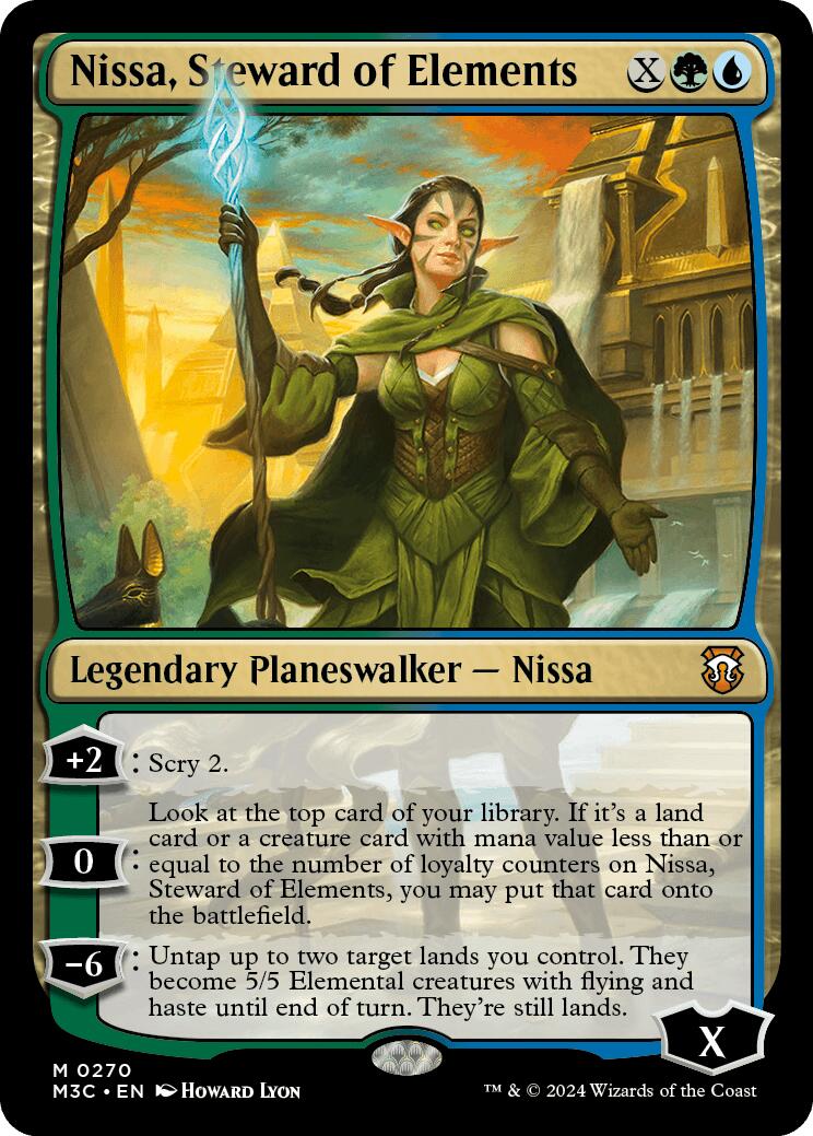 Nissa, Steward of Elements [Modern Horizons 3 Commander] | Good Games Morley