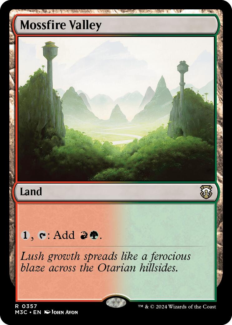 Mossfire Valley [Modern Horizons 3 Commander] | Good Games Morley