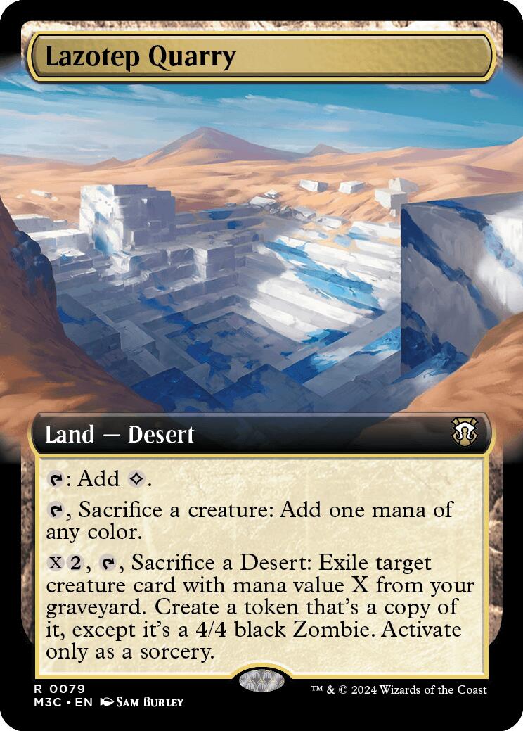 Lazotep Quarry (Extended Art) (Ripple Foil) [Modern Horizons 3 Commander] | Good Games Morley