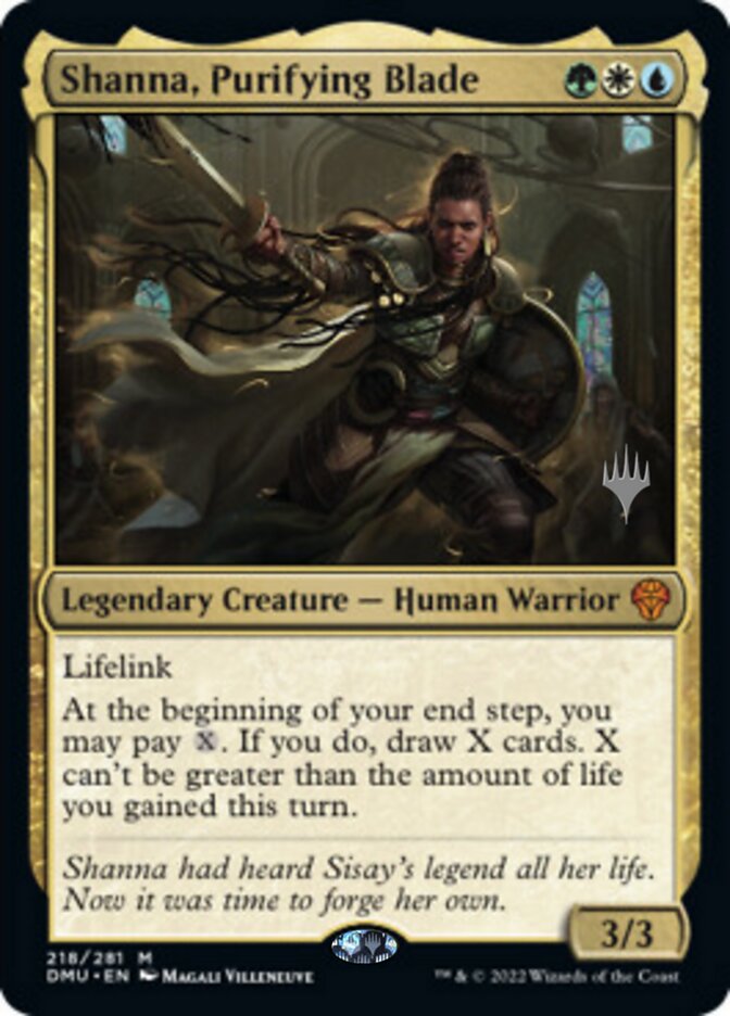 Shanna, Purifying Blade (Promo Pack) [Dominaria United Promos] | Good Games Morley
