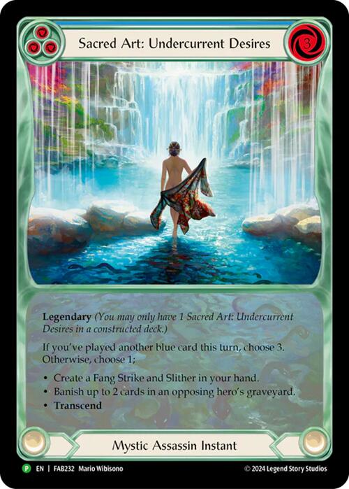 Sacred Art: Undercurrent Desires [FAB232] (Promo)  Rainbow Foil | Good Games Morley