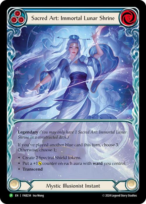 Sacred Art: Immortal Lunar Shrine [FAB234] (Promo)  Rainbow Foil | Good Games Morley