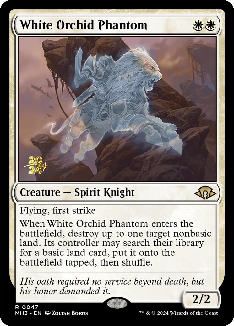 White Orchid Phantom [Modern Horizons 3 Prerelease Promos] | Good Games Morley