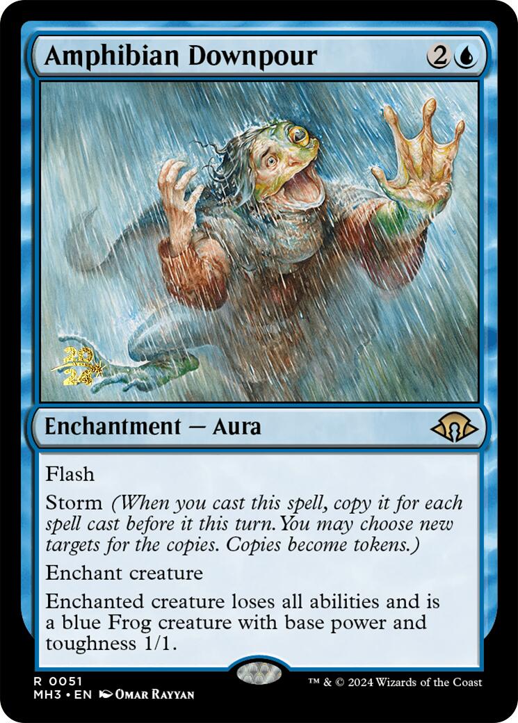 Amphibian Downpour [Modern Horizons 3 Prerelease Promos] | Good Games Morley
