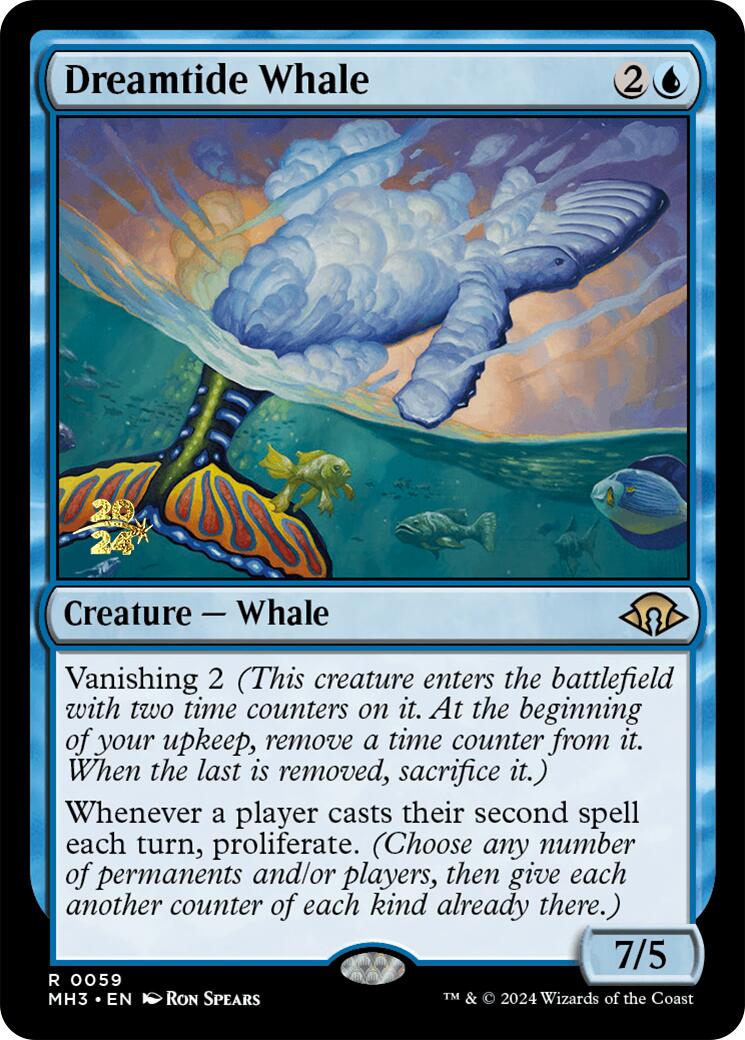 Dreamtide Whale [Modern Horizons 3 Prerelease Promos] | Good Games Morley