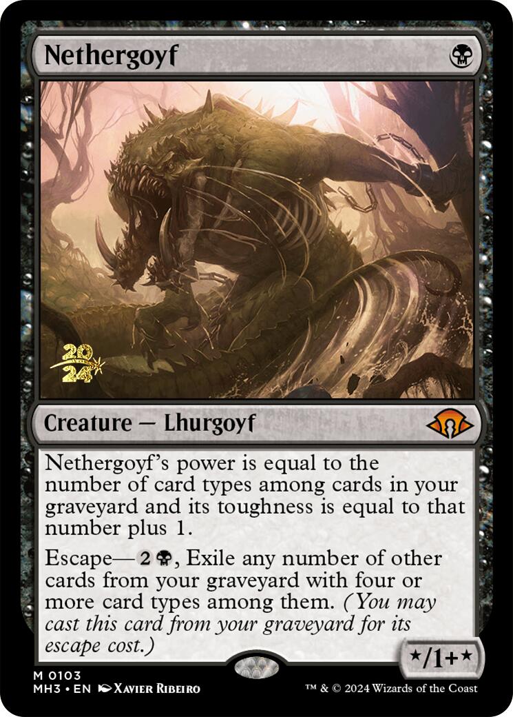 Nethergoyf [Modern Horizons 3 Prerelease Promos] | Good Games Morley