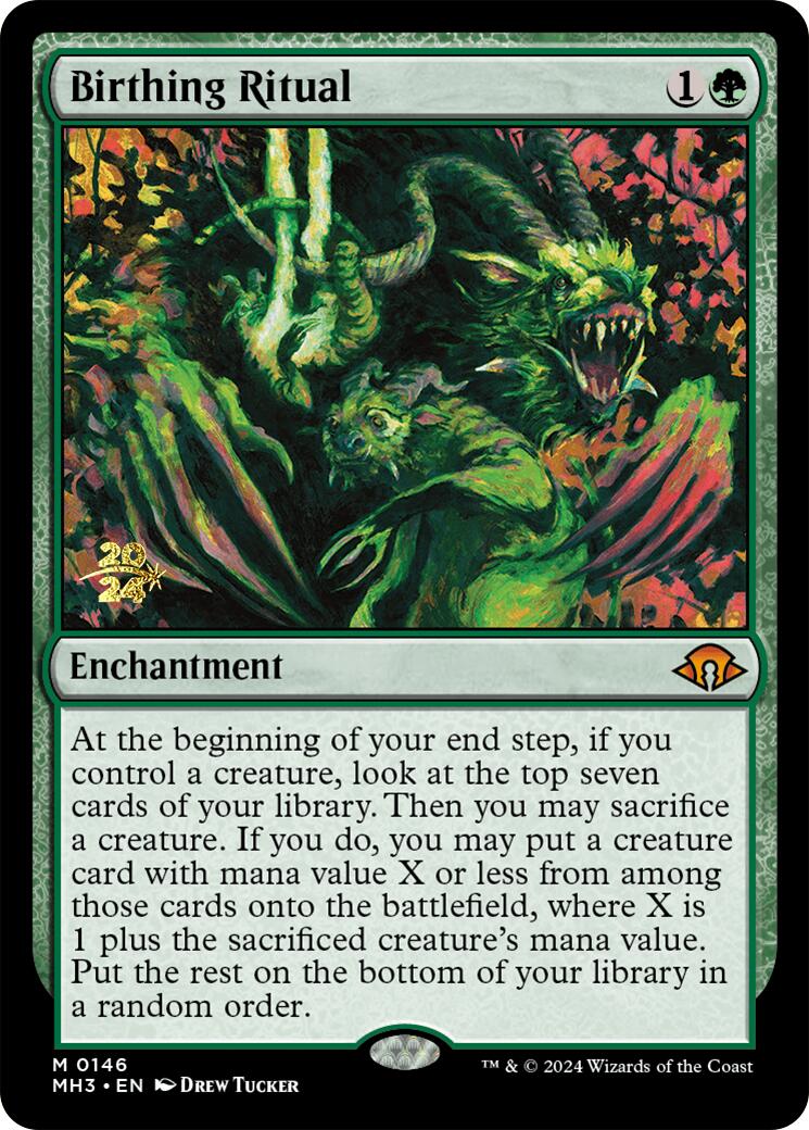 Birthing Ritual [Modern Horizons 3 Prerelease Promos] | Good Games Morley