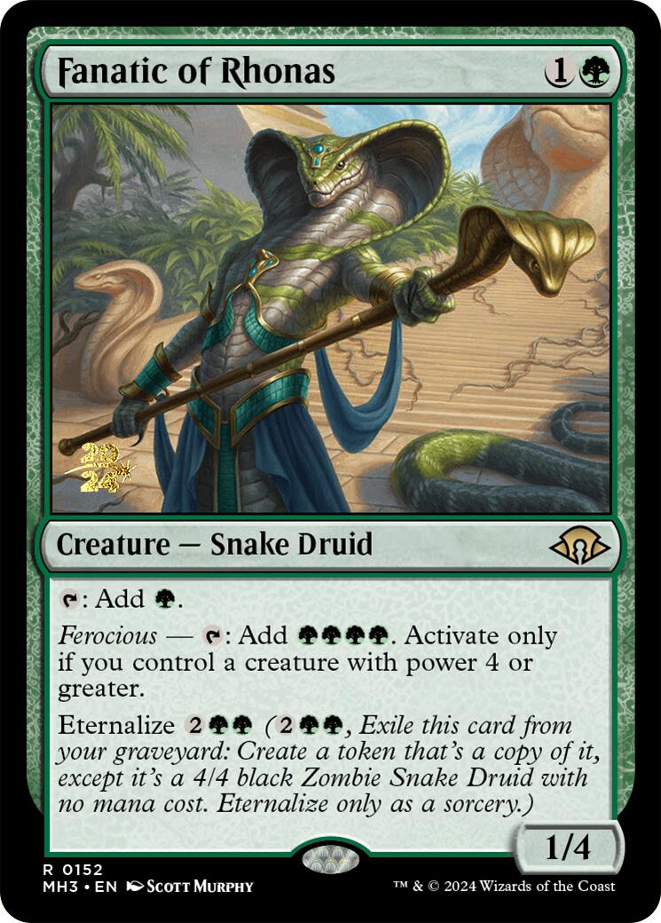 Fanatic of Rhonas [Modern Horizons 3 Prerelease Promos] | Good Games Morley