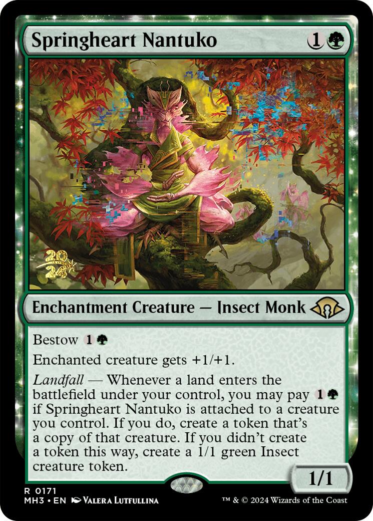 Springheart Nantuko [Modern Horizons 3 Prerelease Promos] | Good Games Morley