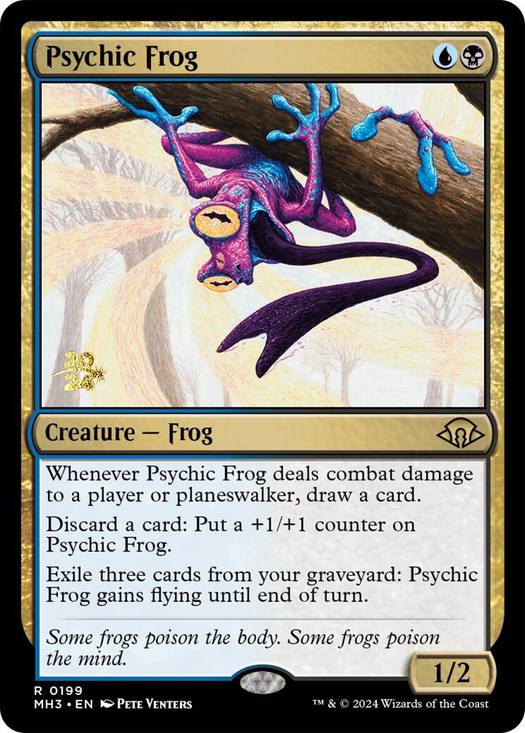 Psychic Frog [Modern Horizons 3 Prerelease Promos] | Good Games Morley