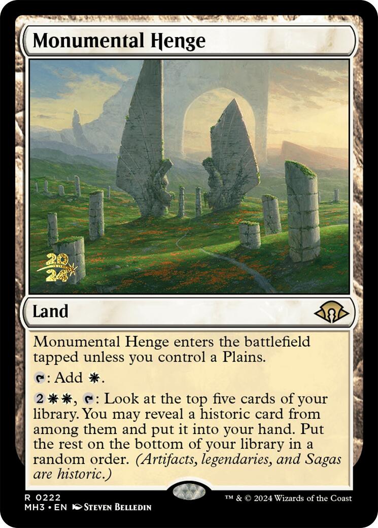 Monumental Henge [Modern Horizons 3 Prerelease Promos] | Good Games Morley