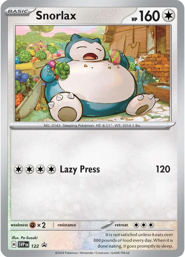 Snorlax (122) [Scarlet & Violet: Black Star Promos] | Good Games Morley