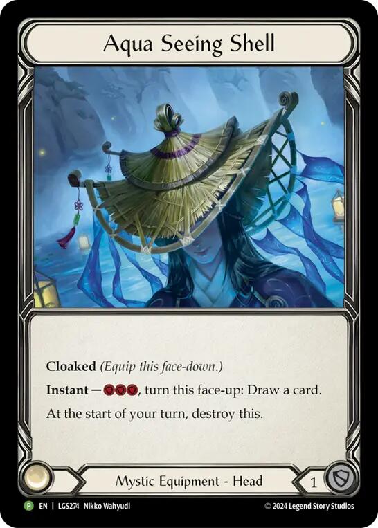 Aqua Seeing Shell [LGS274] (Promo)  Rainbow Foil | Good Games Morley
