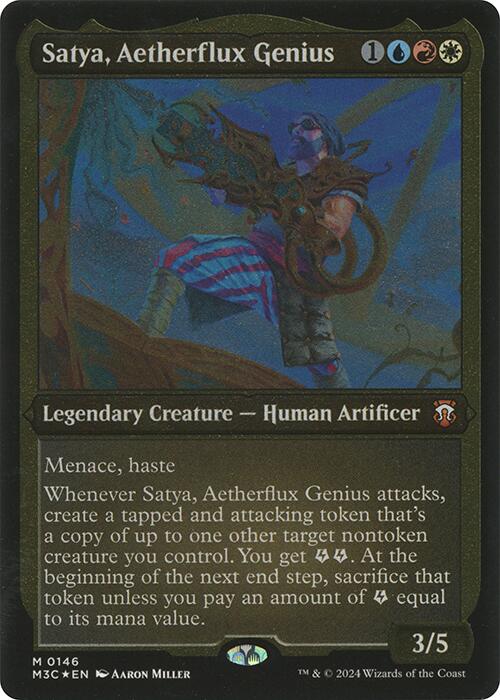 Satya, Aetherflux Genius (Display Commander) [Modern Horizons 3 Commander] | Good Games Morley