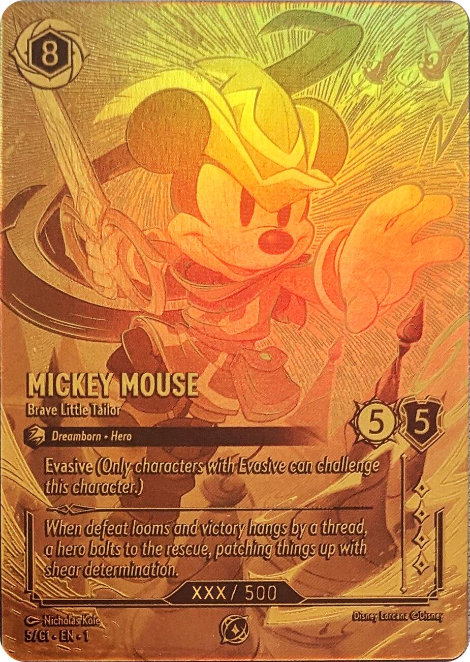 Mickey Mouse - Brave Little Tailor (Serial Numbered) (5) [Promo Cards] | Good Games Morley