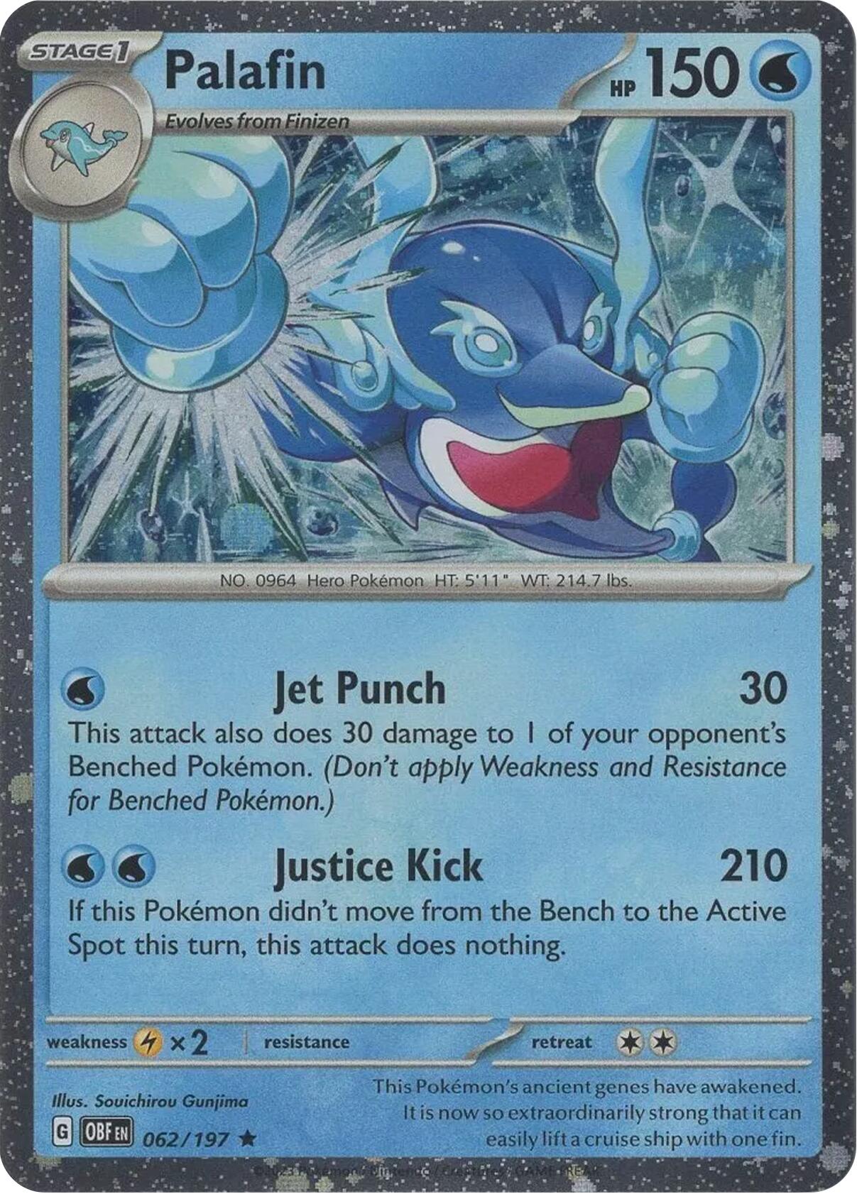 Palafin (062/197) (Cosmos Holo) [Scarlet & Violet: Black Star Promos] | Good Games Morley