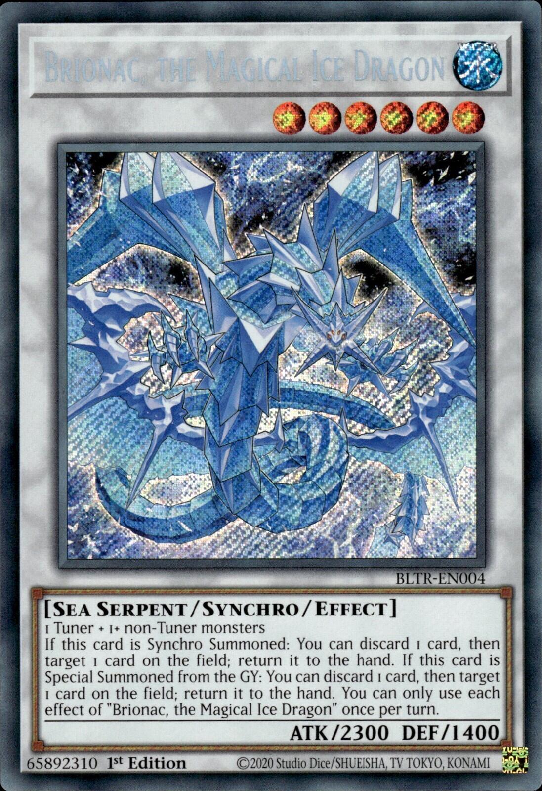 Brionac, the Magical Ice Dragon [BLTR-EN004] Secret Rare | Good Games Morley