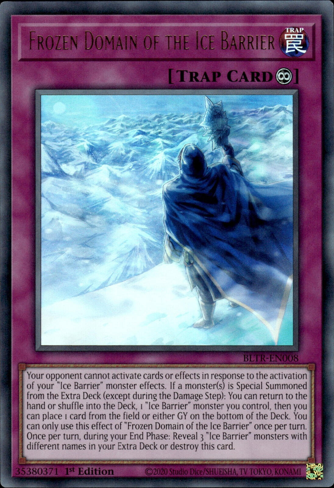 Frozen Domain of the Ice Barrier [BLTR-EN008] Ultra Rare | Good Games Morley