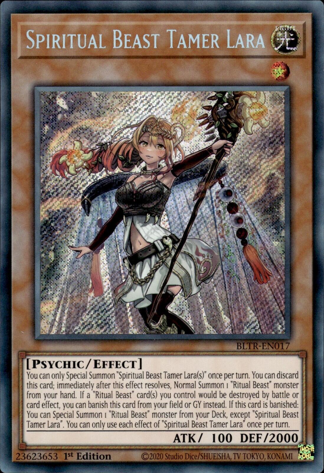 Spiritual Beast Tamer Lara [BLTR-EN017] Secret Rare | Good Games Morley