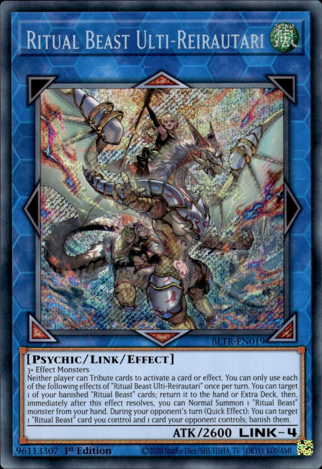 Ritual Beast Ulti-Reirautari [BLTR-EN019] Secret Rare | Good Games Morley
