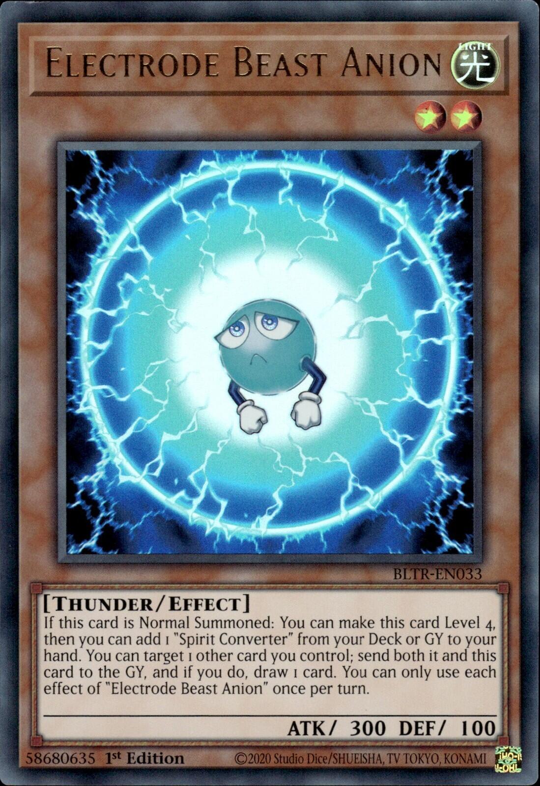 Electrode Beast Anion [BLTR-EN033] Ultra Rare | Good Games Morley