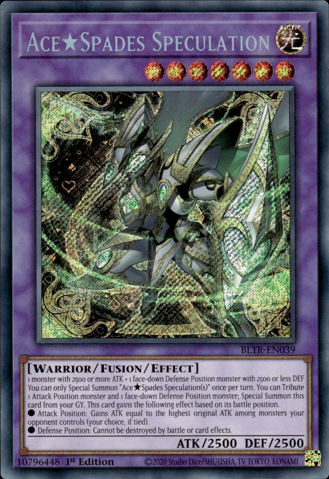 Ace Spades Speculation [BLTR-EN039] Secret Rare | Good Games Morley