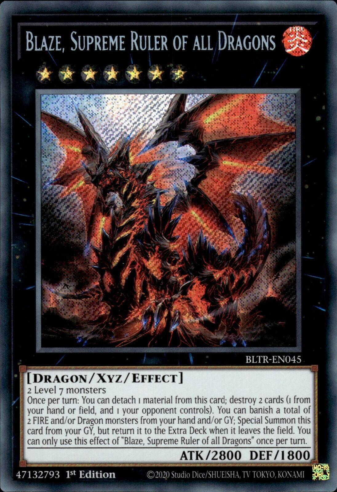 Blaze, Supreme Ruler of all Dragons [BLTR-EN045] Secret Rare | Good Games Morley