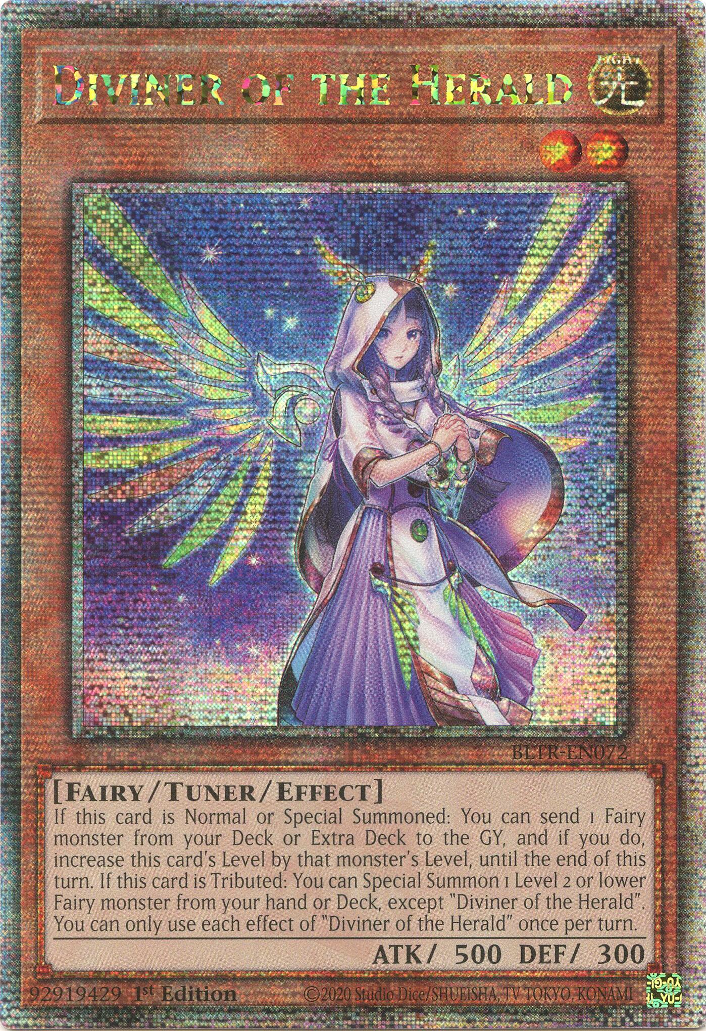 Diviner of the Herald (Quarter Century Secret Rare) [BLTR-EN072] Quarter Century Secret Rare | Good Games Morley