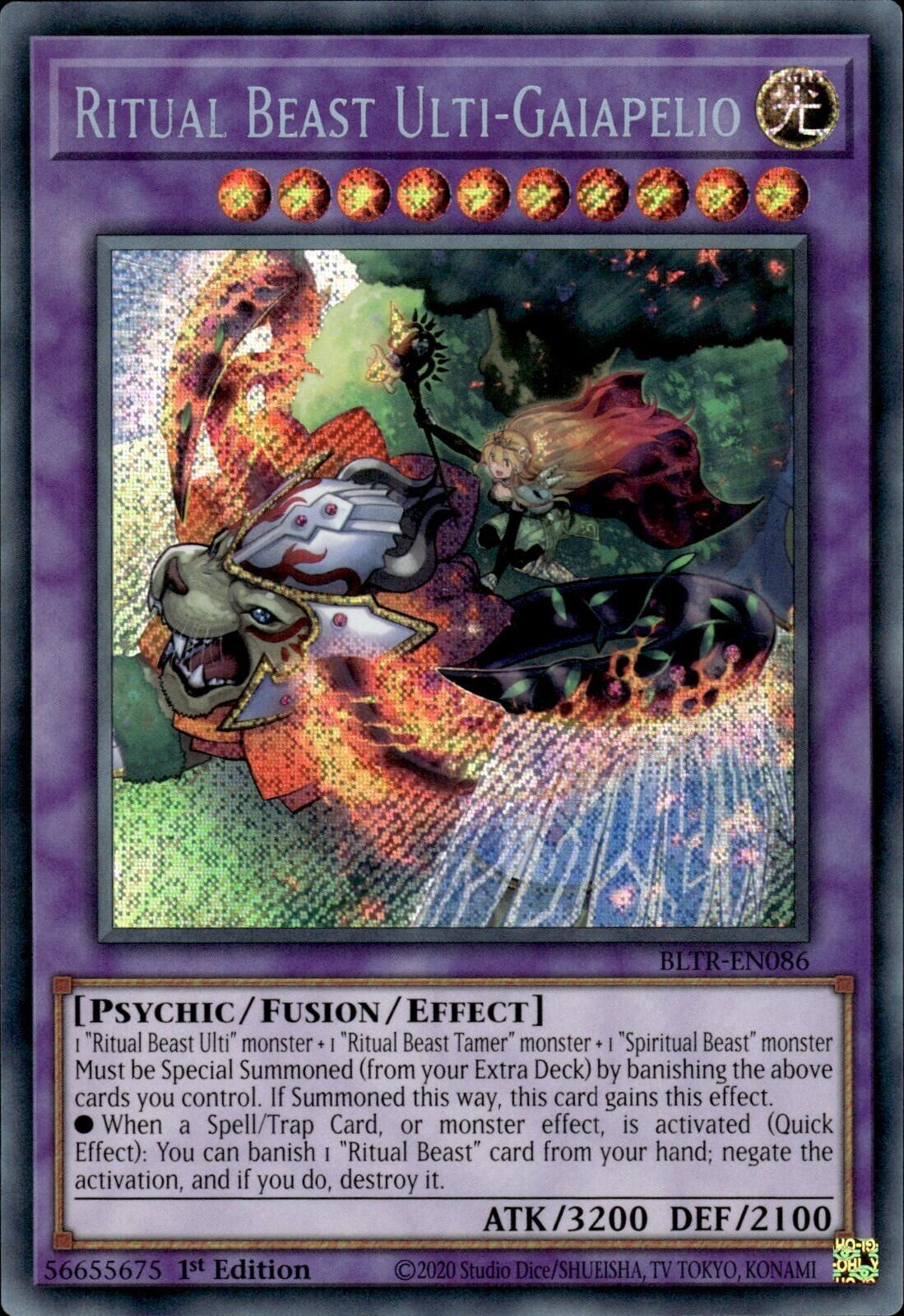 Ritual Beast Ulti-Gaiapelio [BLTR-EN086] Secret Rare | Good Games Morley