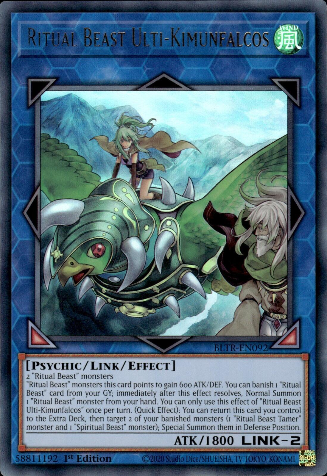 Ritual Beast Ulti-Kimunfalcos [BLTR-EN092] Ultra Rare | Good Games Morley