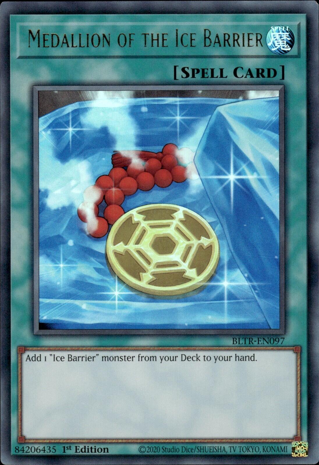 Medallion of the Ice Barrier [BLTR-EN097] Ultra Rare | Good Games Morley