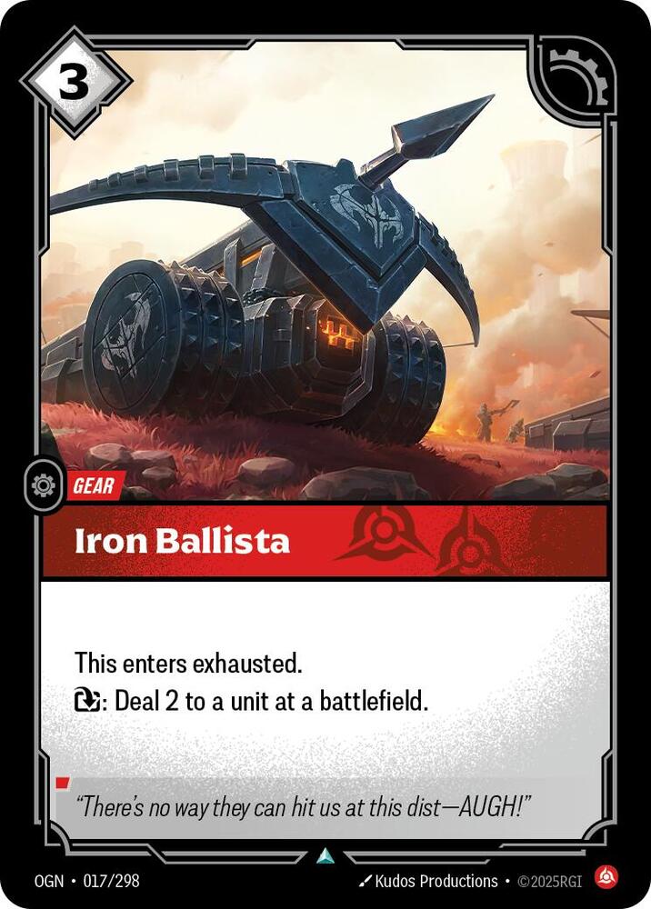 Iron Ballista 17/298 (Origins)  - Foil | Good Games Morley