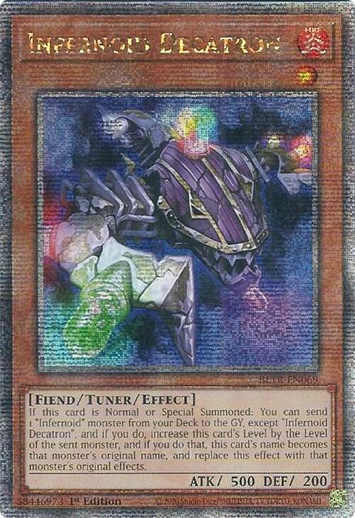 Infernoid Decatron (Quarter Century Secret Rare) [BLTR-EN069] Quarter Century Secret Rare | Good Games Morley